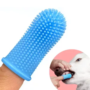 Cepillo de Dientes para Dedo de Perro Seguro para Limpieza Dental