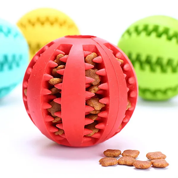 Juguete Interactivo para Masticar para Perros Bola de Goma para Limpieza Dental