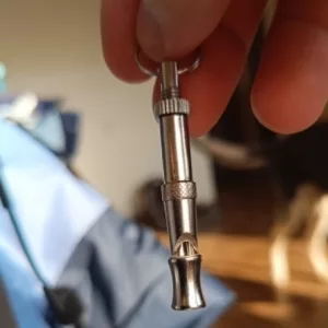 Recibido silbato de entrenamiento para perros del cliente N****s.