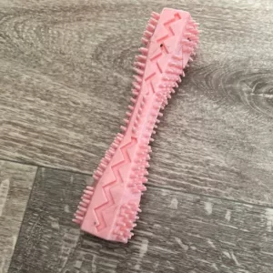 Recibido juguete de masticación para limpieza dental de perro del cliente L***a.
