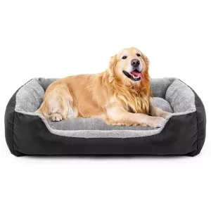 dog bed, washable dog bed, dog mattress, plush dog bed, warming dog bed, rectangle dog bed