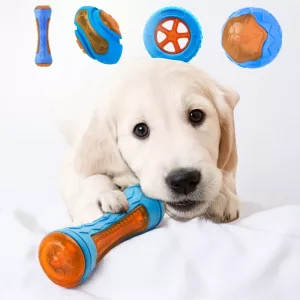interactive dog toy, dog chew toy, dog teeth cleaning toy