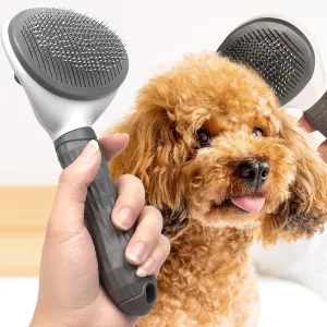 dog brush, dog comb, hair removal brush, self cleaning dog brush